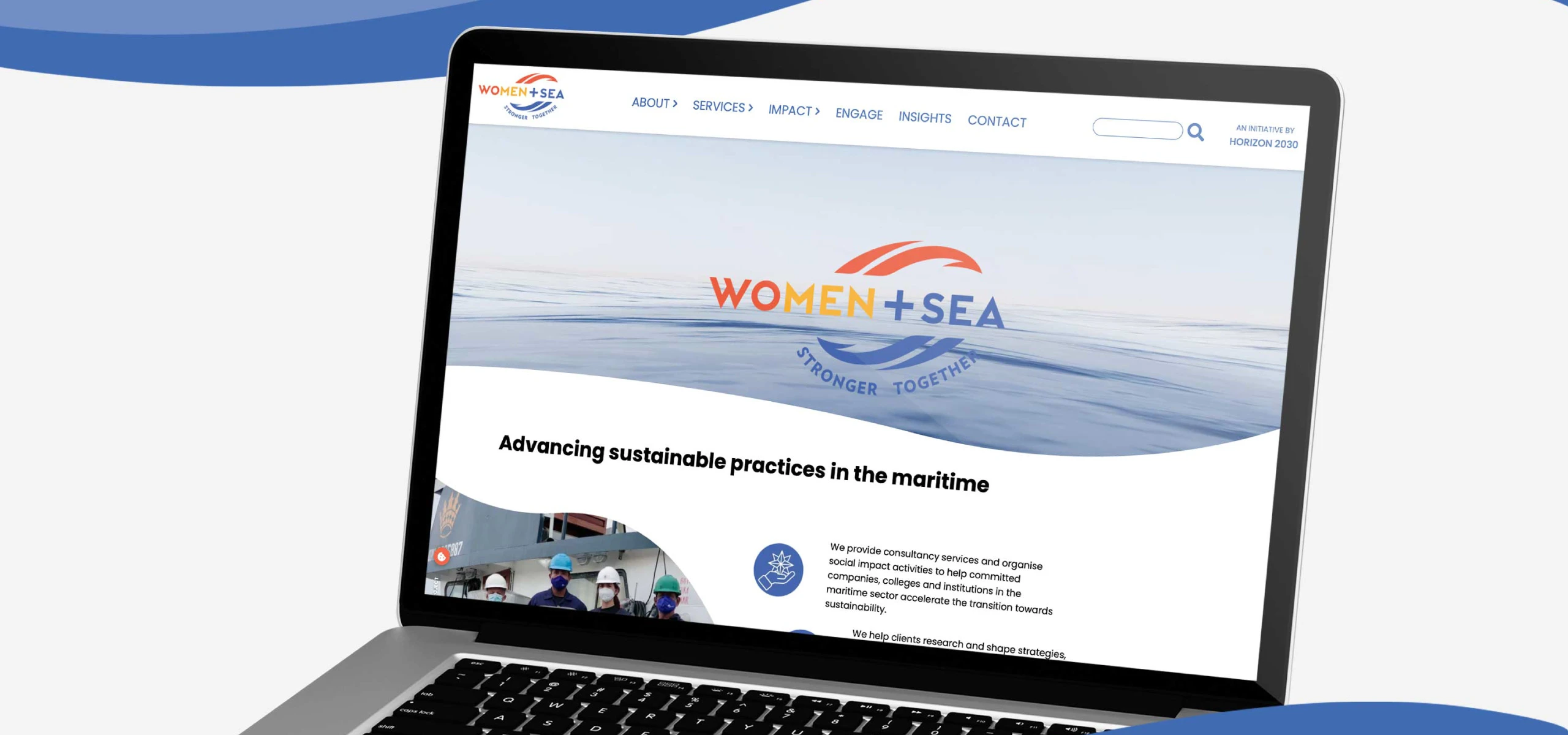 Image de couverture de Création d'un site internet pour WoMen+Sea