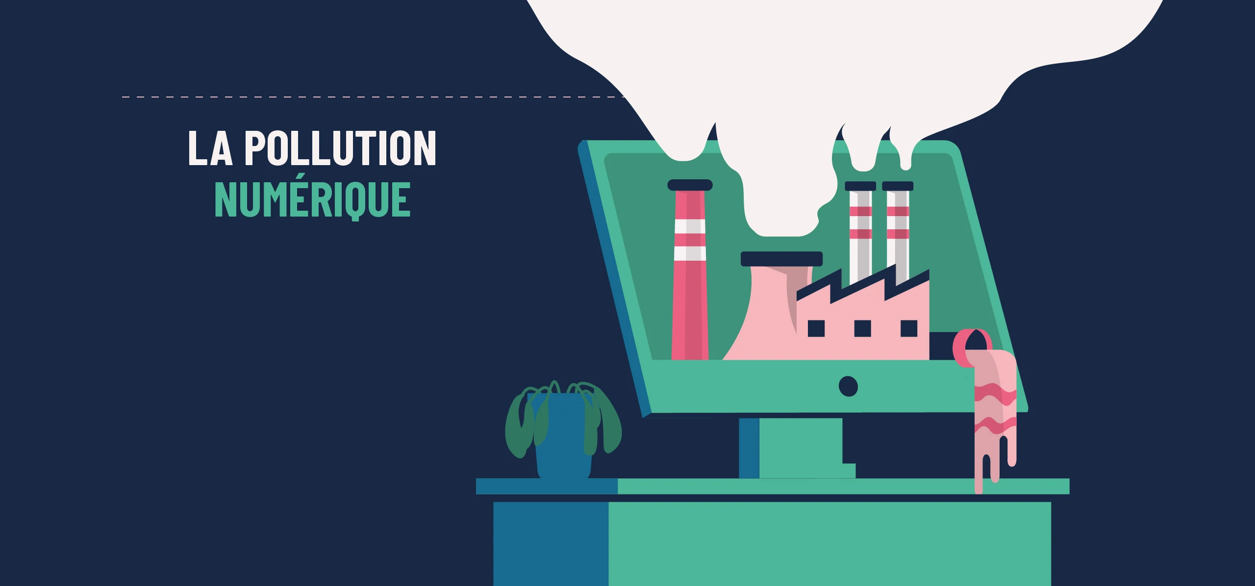 Image de couverture de La pollution numérique : impacts et solutions